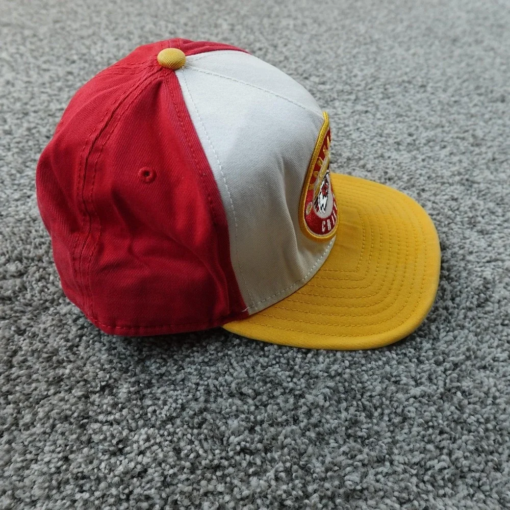 Kansas City Chiefs Hat Mens L Snap Back Cap Red Yellow NFL Football New Era Logo